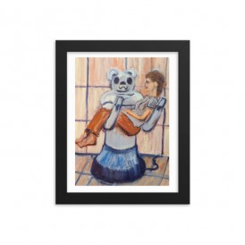 Teddy Bear Bot Framed poster