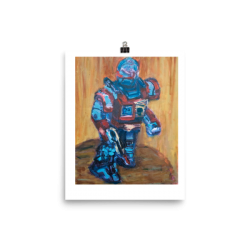 Super Fighter Robot Poster