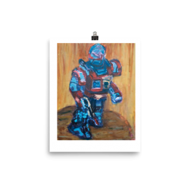 Super Fighter Robot Poster