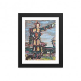 Tourism Robot Framed photo paper poster