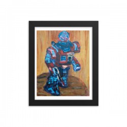 Super Fighter Robot Framed poster