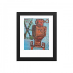 Helibot Robot Framed poster