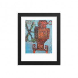 Helibot Robot Framed poster