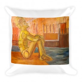 Robot Visions Throw Pillow